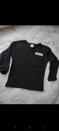 Bluzka sweterkowa Cool Club Smyk 98 czarna z kieszonką
