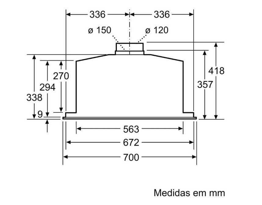 Exaustor Siemens LB89585M 86cm Classe A++, Novo