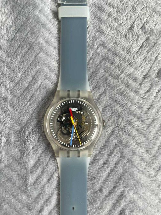 Swatch Clearly Blue Striped SUOK156