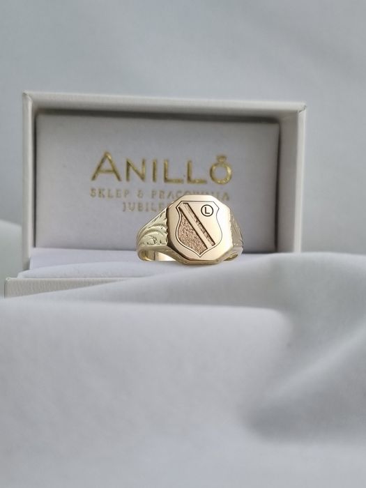 Złoty męski sygnet Legii 14k Au.585 sygnet Legia Warszawa