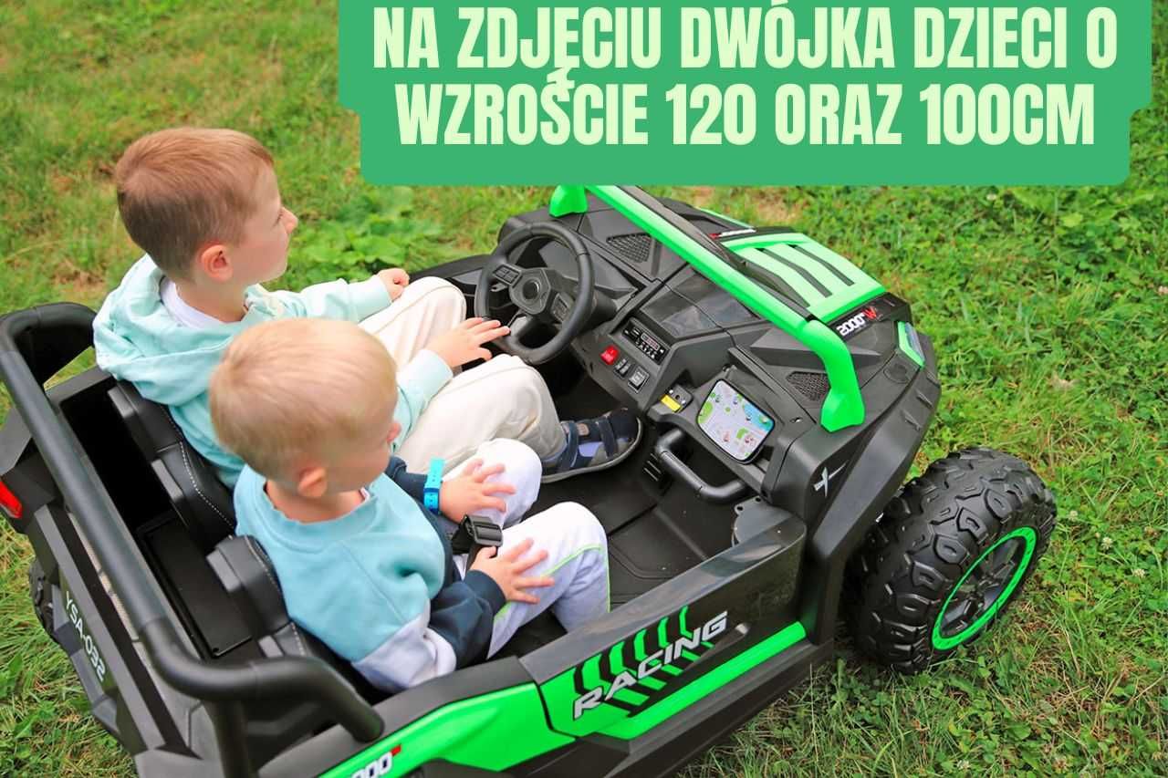 Duże auto dwuosobowe RACING A032 4x4 800W do 60kg