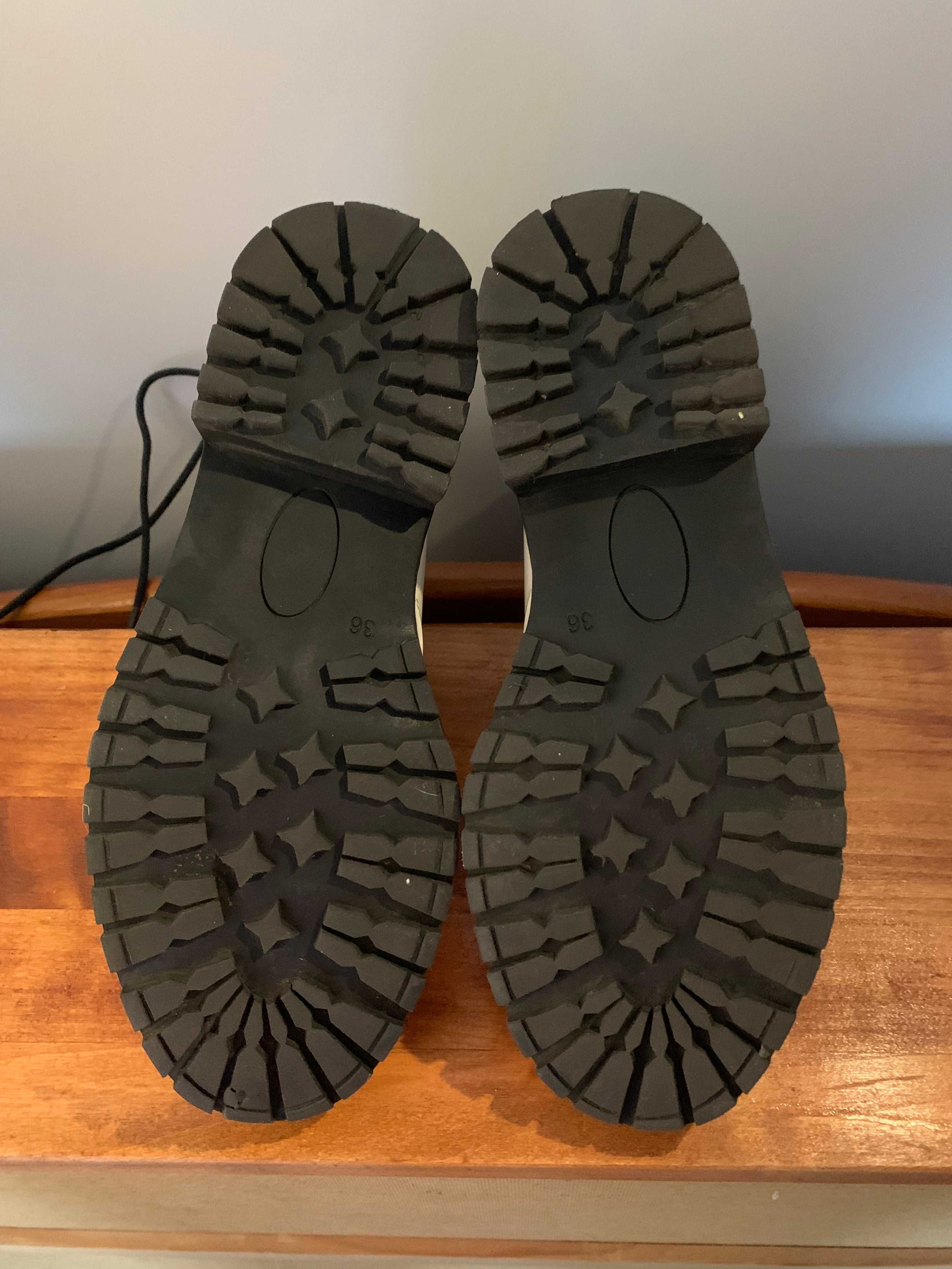 Buty białe przejściowe zimowe rozm. 36