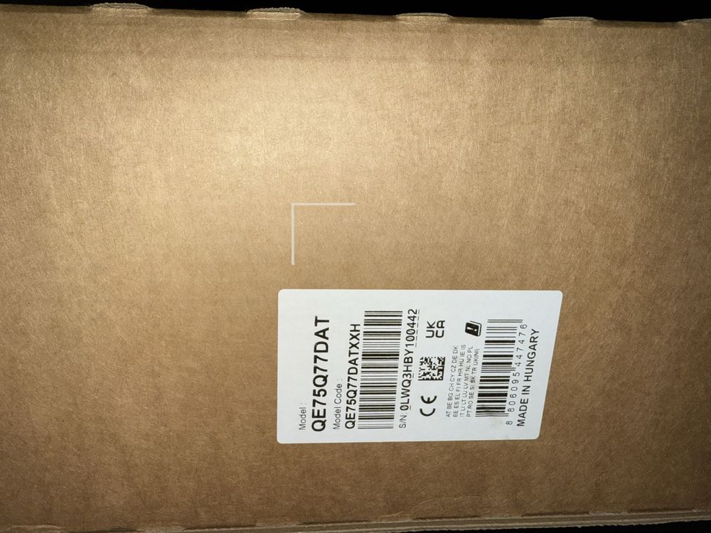 Qe75q77dat samsung nowy tv 75””