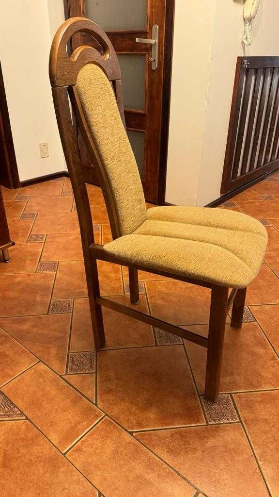 Krzesło dębowe / tapicerowane - 6 sztuk