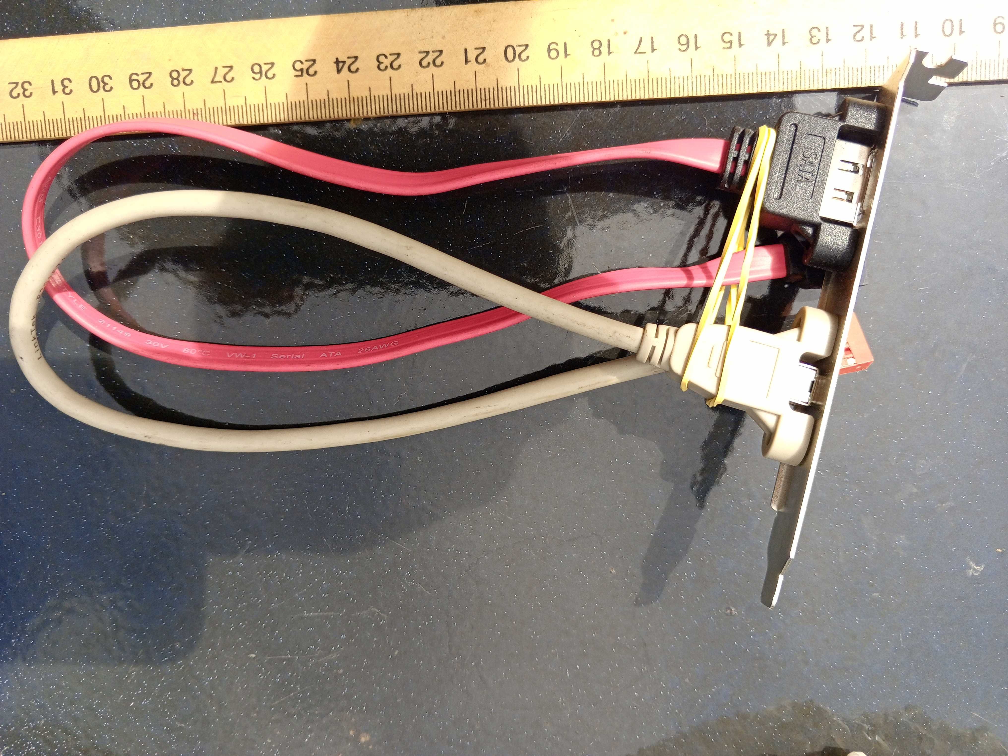 Планка для Пк SATA, ІЕЕЕ 1394  FireWire (Dupont 9 PIN).