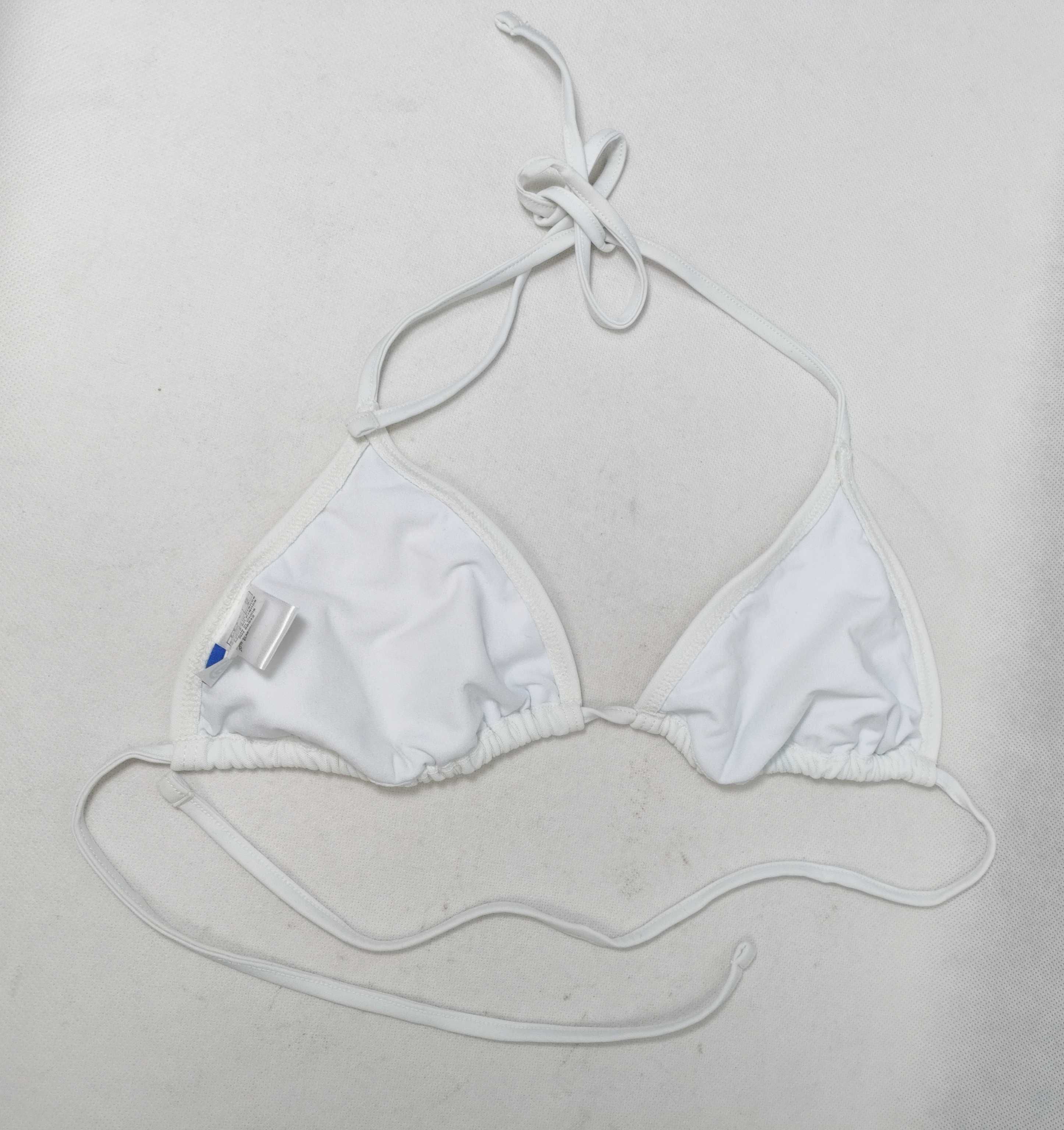 Strój kąpielowy dwuczęściowy bikini białe cekinowe 32 XXS ST0245