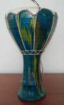 Djambe Tunísia  -de cerâmica e tambor em pele 
19 cm altura 
23 cm la