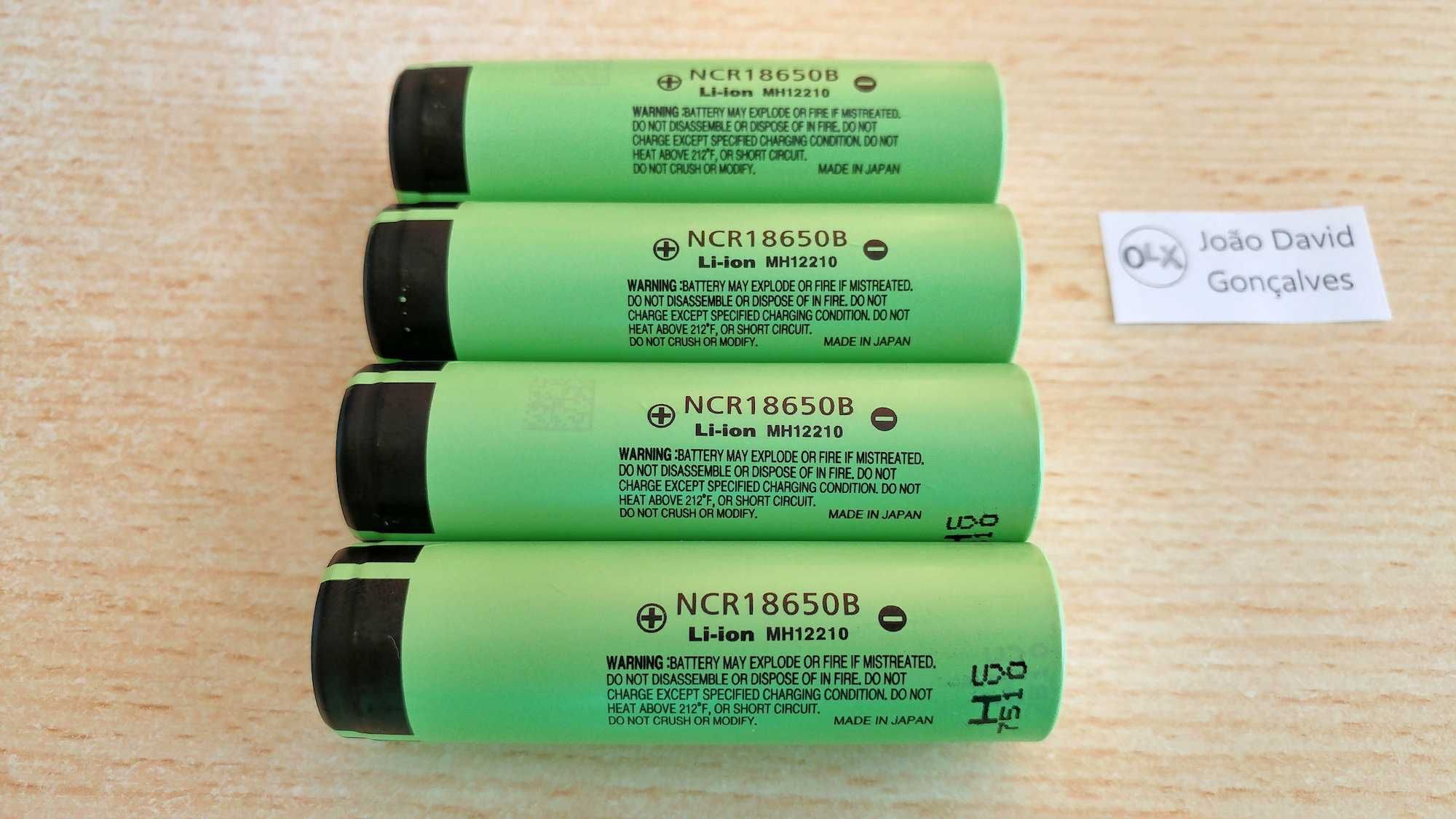 Pilha bateria 18650 Panasonic 3.7V 3400mAh recarregável