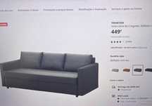 Sofá-cama de 3 lugares, Ikea
