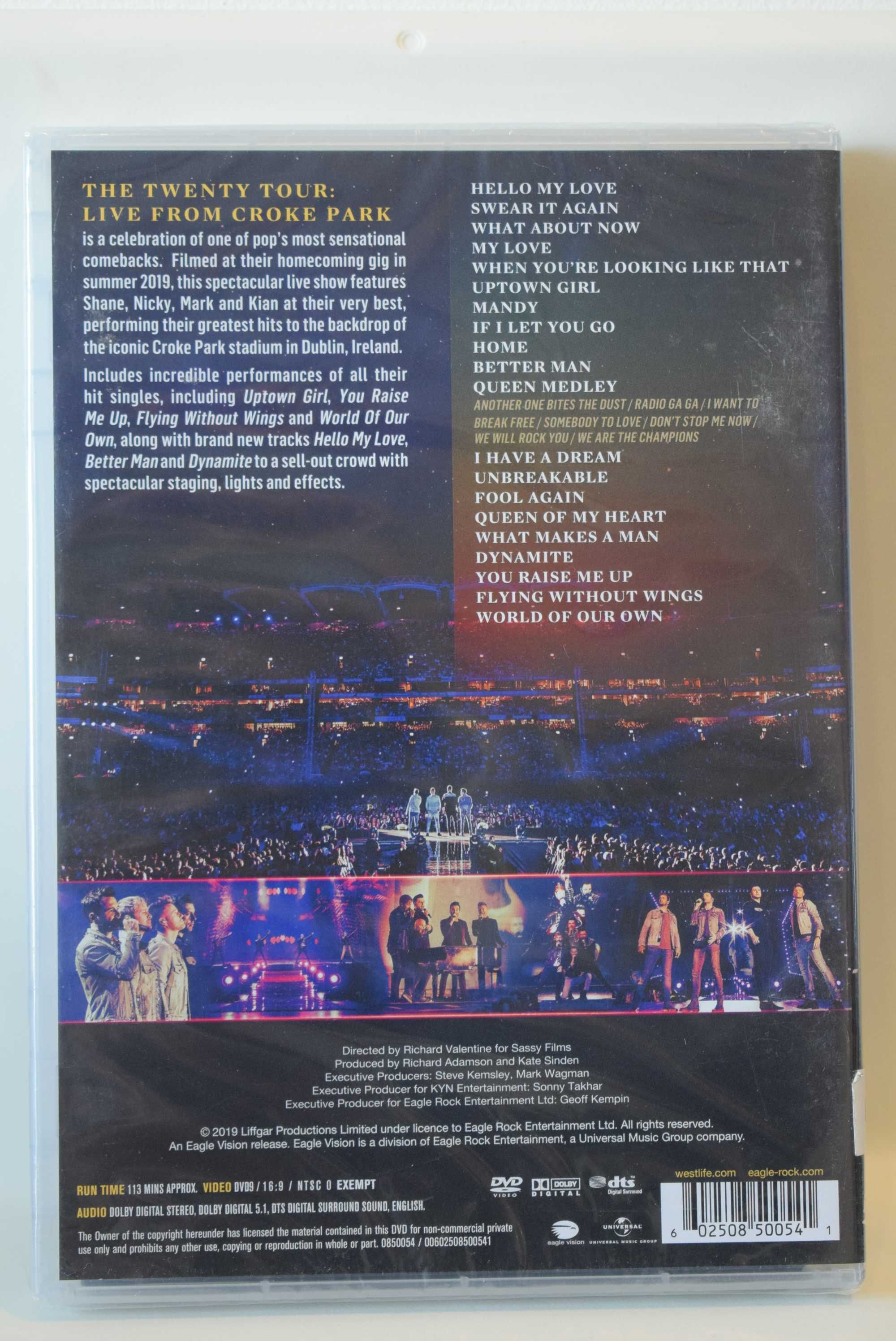 Westlife  The Twenty Tour Live From Croke Park  20 Years Of Hits  DVD