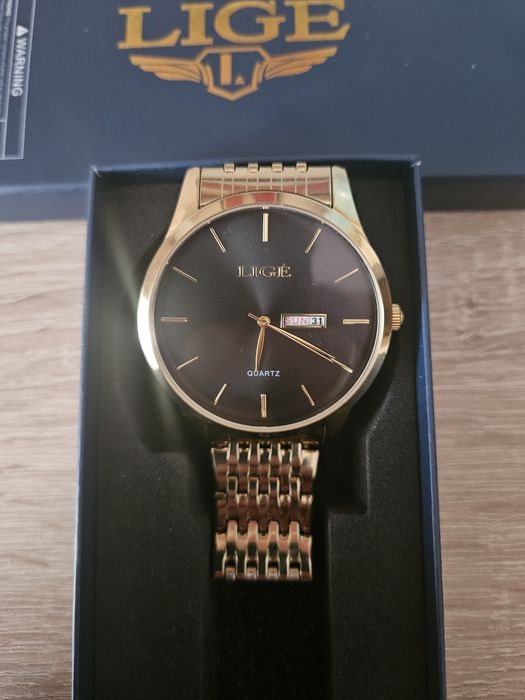 Zegarek kwarcowy męski firmy Lige.