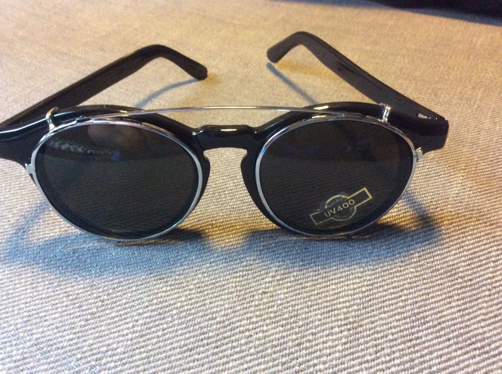 Okulary przeciwsłoneczne czarne z filtrem uv nowe