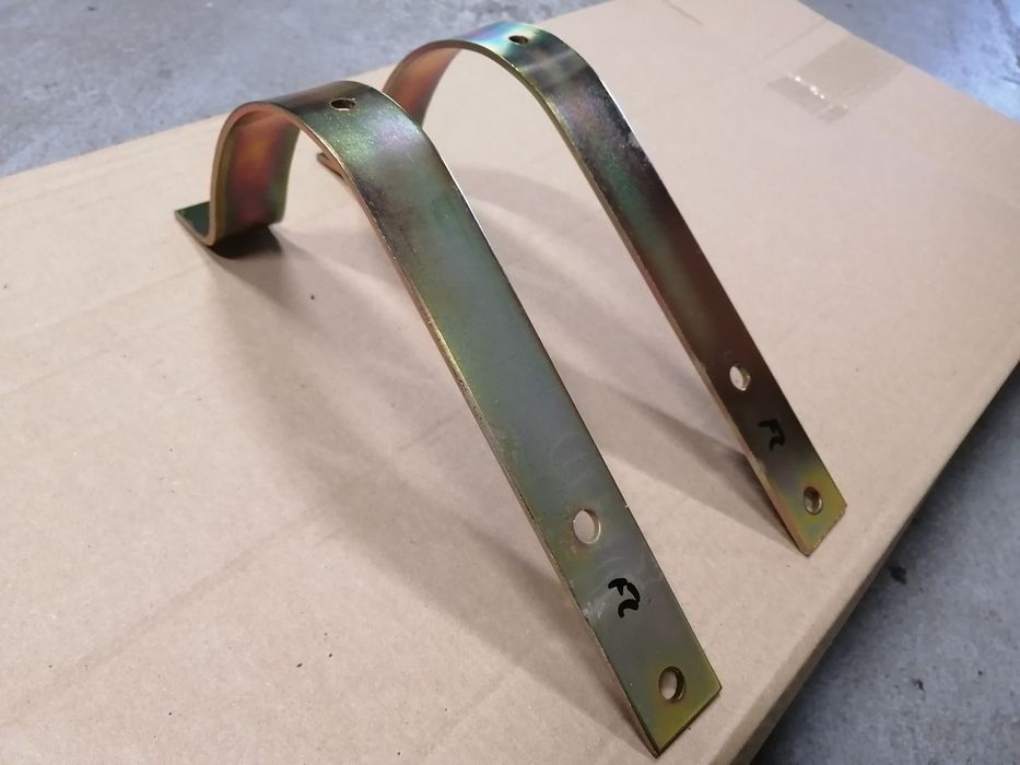 Fiat 126p FL i EL obejmy tłumika że stali złoty ocynk mocne i grube