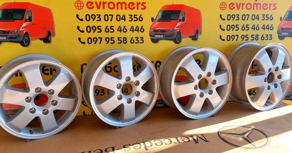 Діски 6 130 r16 титанові нові mercedes Sprinter w906 w907 w910 Crafter