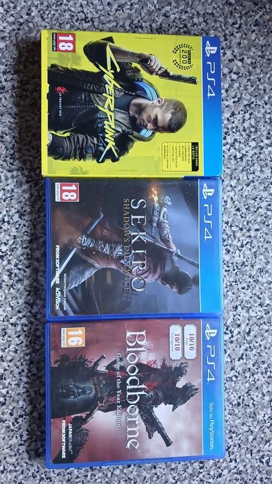 Sekiro shadows die twice/Bloodborne game of the year edition/Cyberpunk