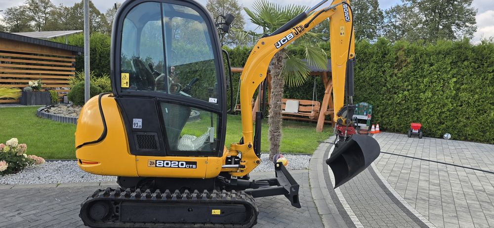 Minikoparka Jcb 8020 2t Long Ramie Szerokie podwozie Mocna koparka