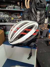 Kask Szosowy Abus Aventor L 57-61 cm 58 59 60 Biały Aero