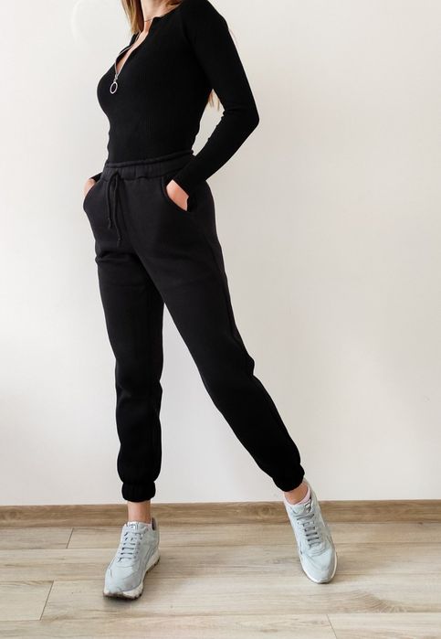 Теплі Жіночі Джогери Штани Спортивні Утеплені Тринитка Байка