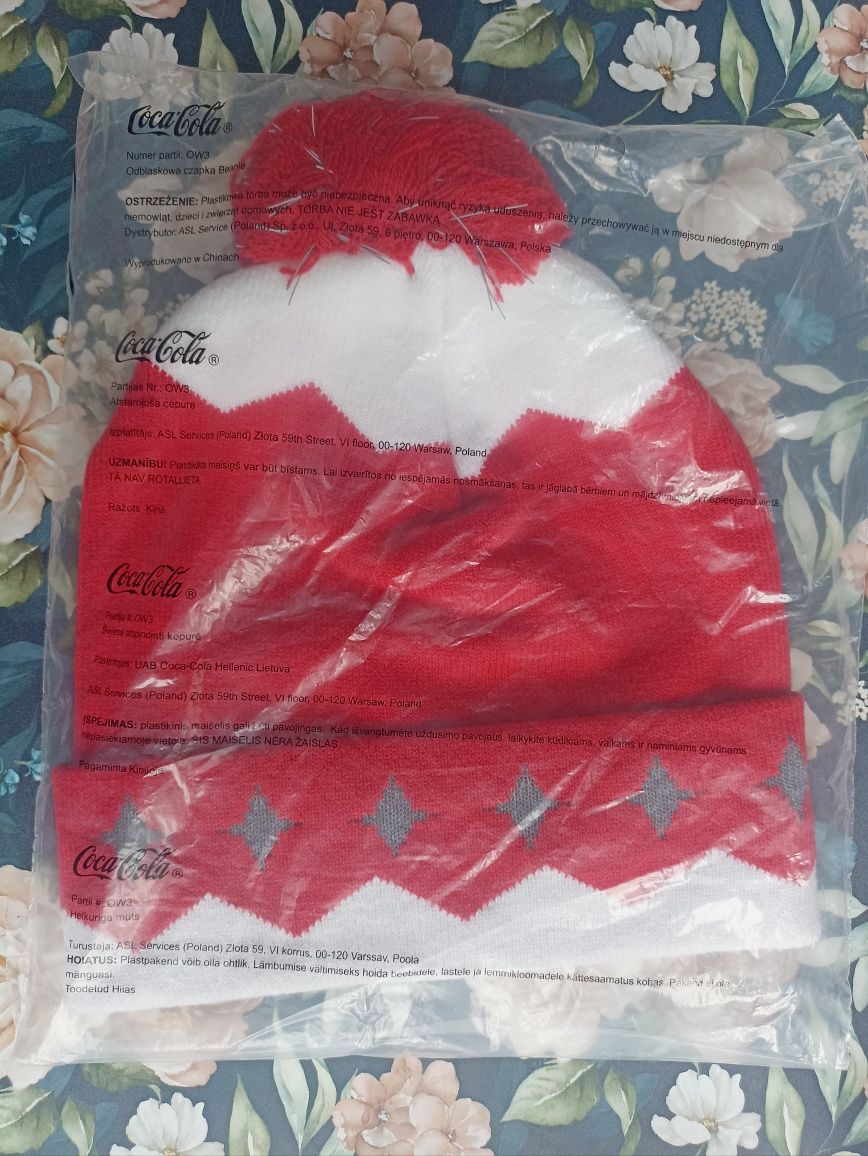 Czapka Coca Cola ODBLASKOWA