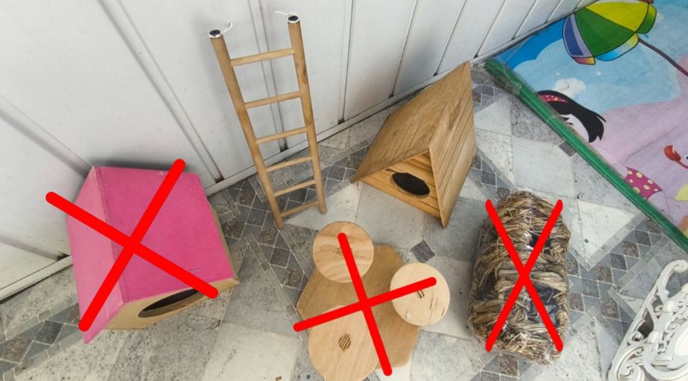 Аксесуары для хомяка, домик, лабиринт, туалет, миски Trixi, ferplast