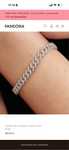 Pulseira pandora original correntes de pave tam 16