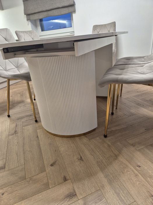 Stół rozkładany glamour 170/200 90 cm