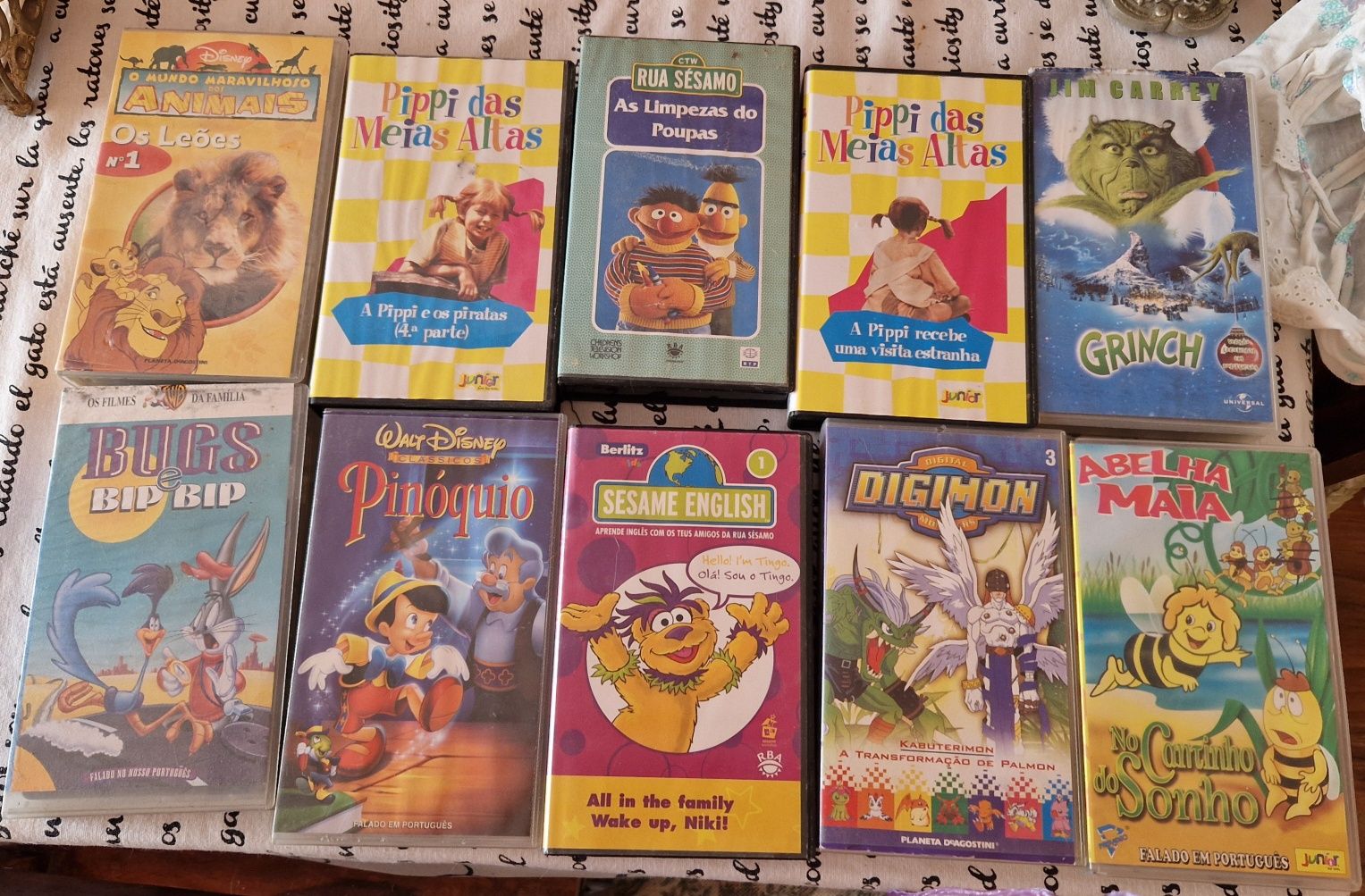 Cassetes Vhs filmes de crianças