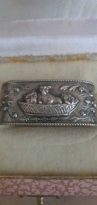 Porta guardanapos prata portuguesa 925/1000