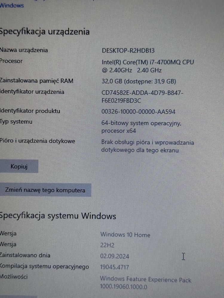 Laptop MSI gt70 ms1763, i7 32gb RAM!!