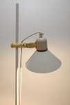 Duńska lampa stojąca biała vintage 1980