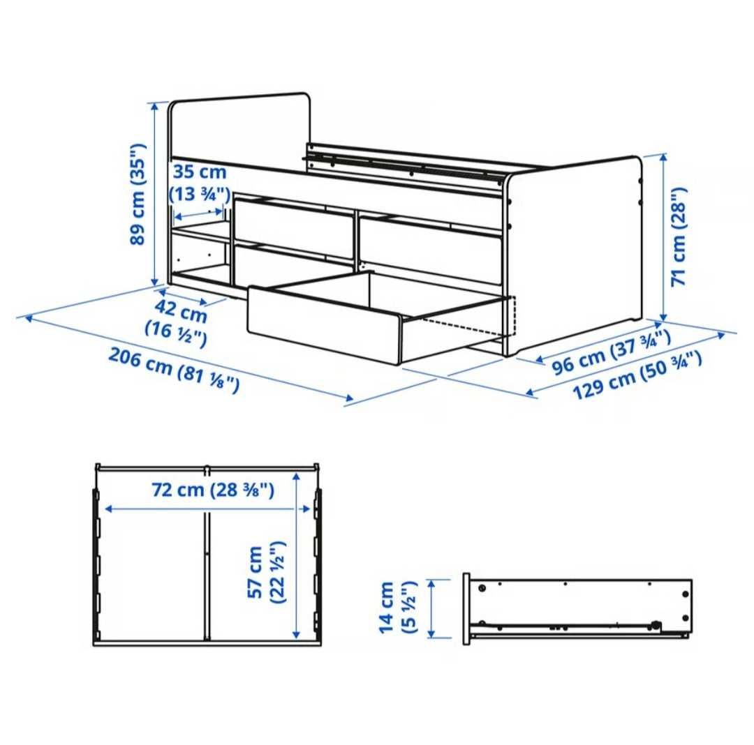 Łóżko Ikea Slakt