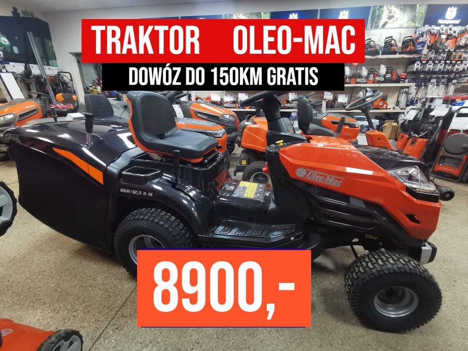 Traktor Kosiarka Oleo-Mac 86R/12.5 Raty % Nowy Gwarancja Dowóz  GRATIS