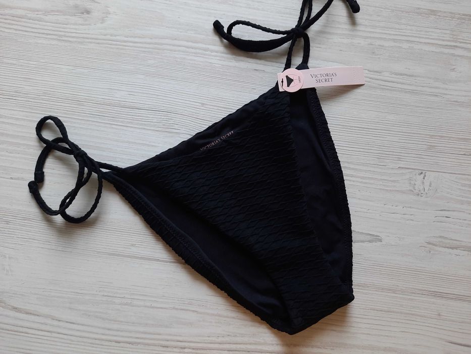 Купальник бандо Victoria's secret оригинал пуш-ап черный зеленый синий