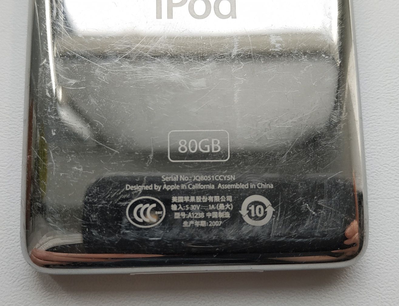 Apple iPod classic 6 gen 80gb