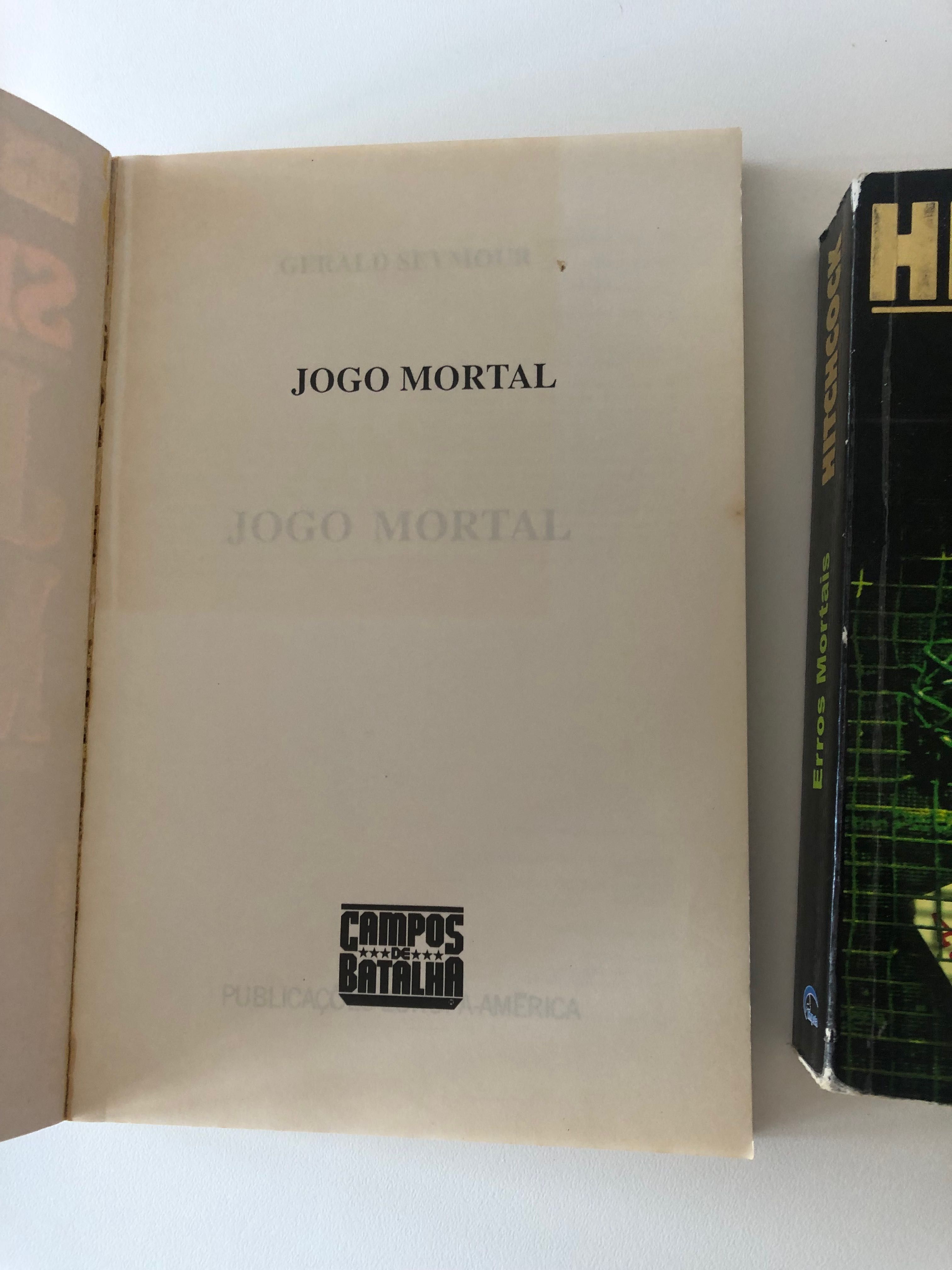 Livros "Jogo Mortal", "Erros Mortais"