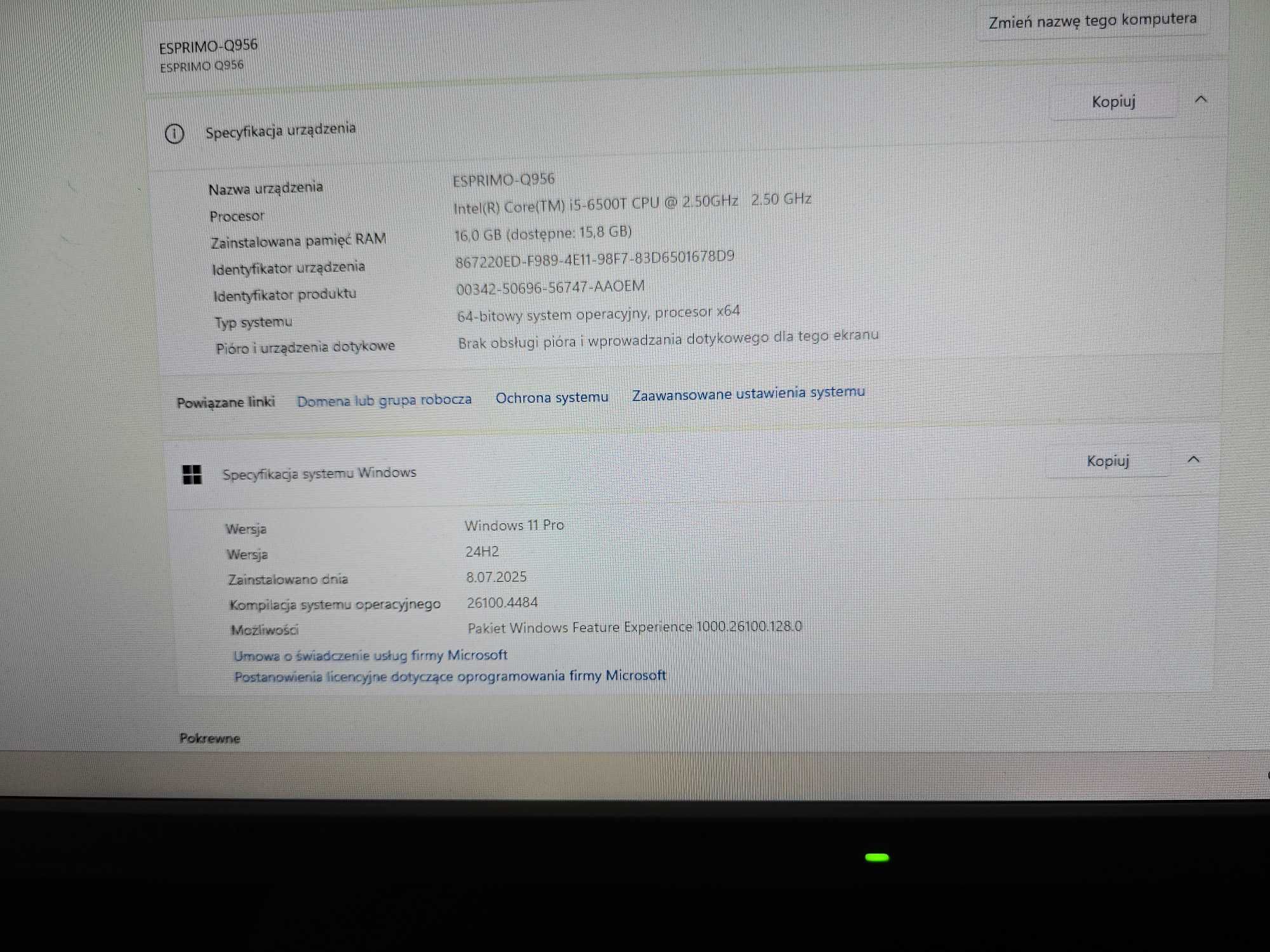 Fujitsu Esprimo Q956 mini PC