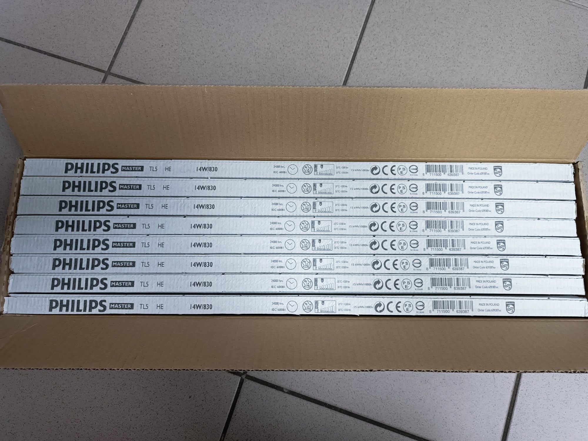 Philips MASTER TL5 HE 14W świetlówka G5 Ciepłe białe A+