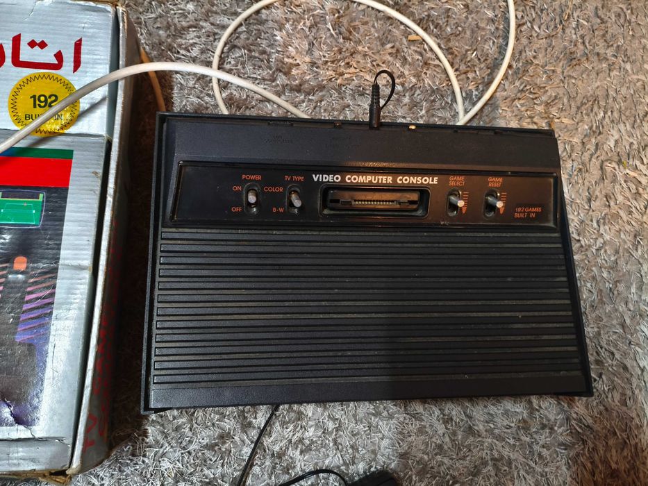 Stara konsola do gier TV retro Klon Atari PRL w pudełku