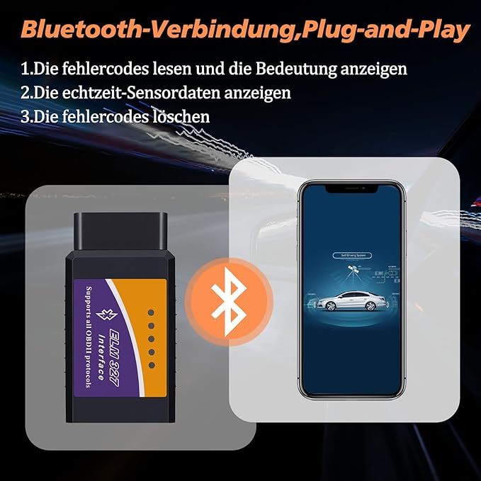 soarfly obd2 urządzenie diagnostyczne bluetooth 5.0 elm327 x