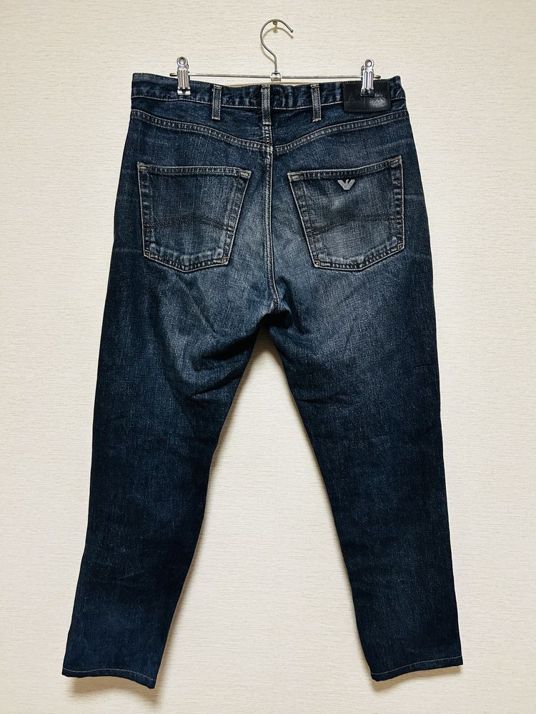 Оригінальні вінтажні джинси Armani Indigo 007 blue jeans (32)