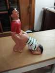 Figura em loiça - Casal de adeptos