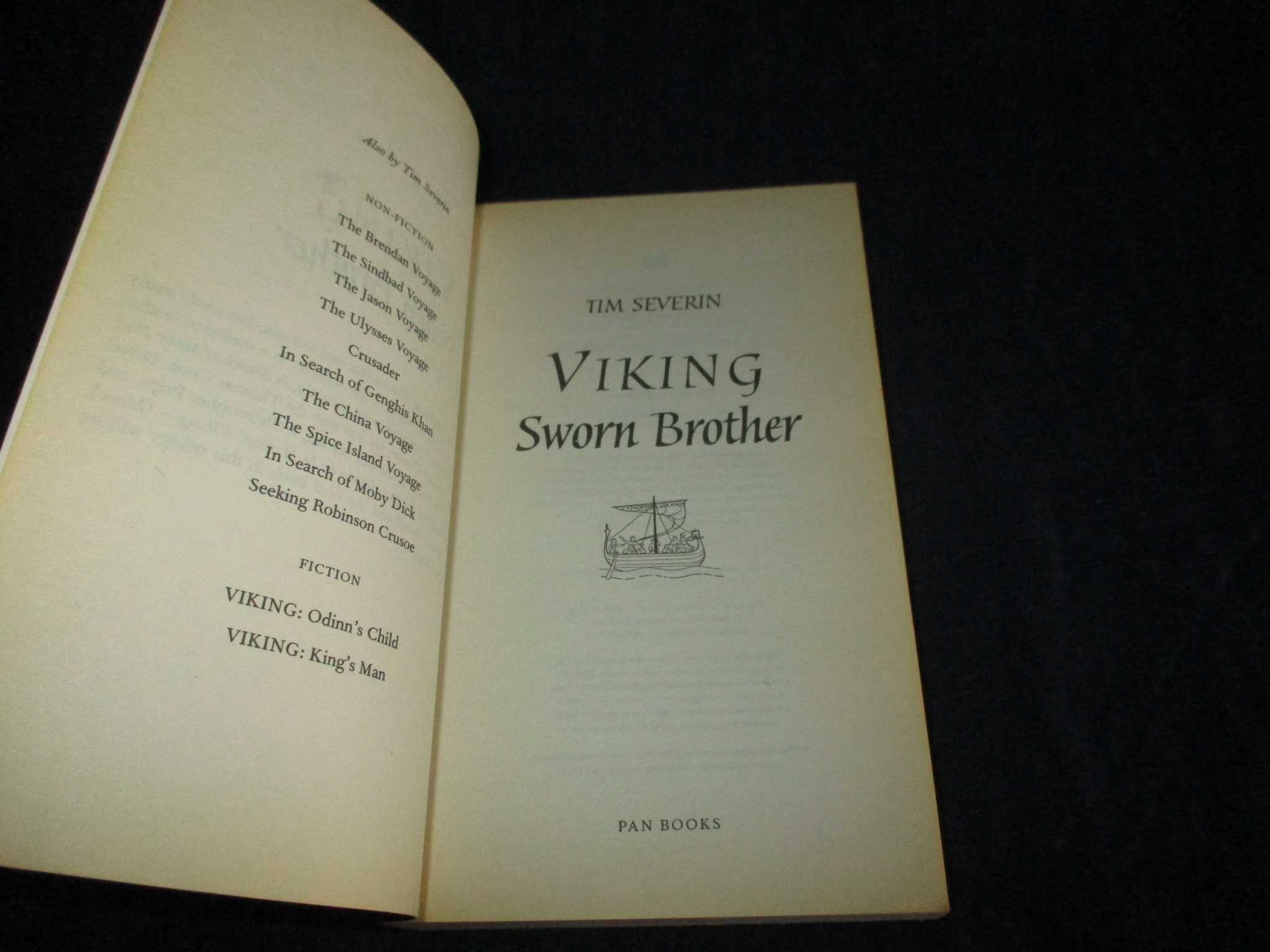 Livros Viking Odinn's Child e Sworn Brother Tim Severin