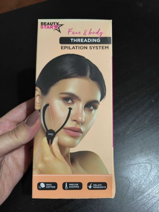 Utensílio de depilação a linha