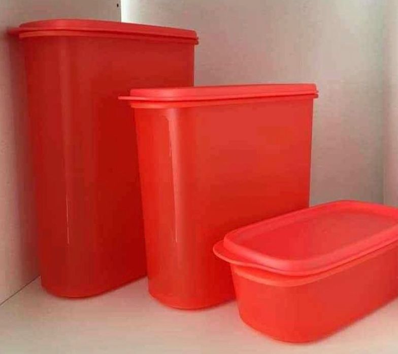 Conjunto de 3 Caixas Despensa Tupperware