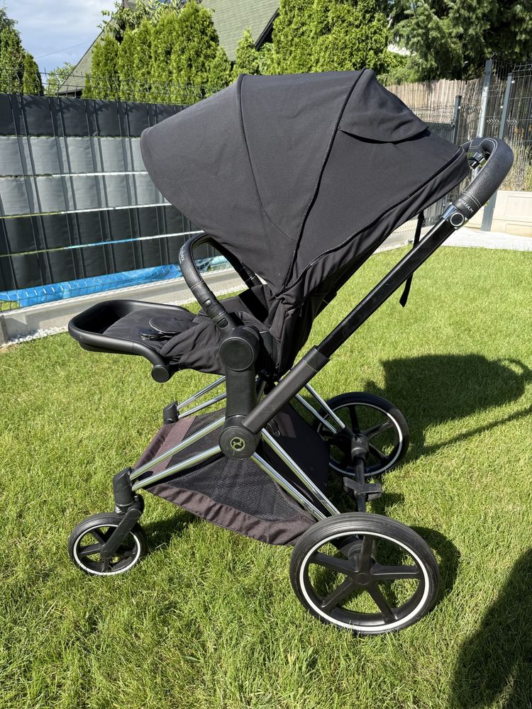*** Cybex Priam 4.0 Deep Black Chrome 3w1 gondola+spacerówka  ***