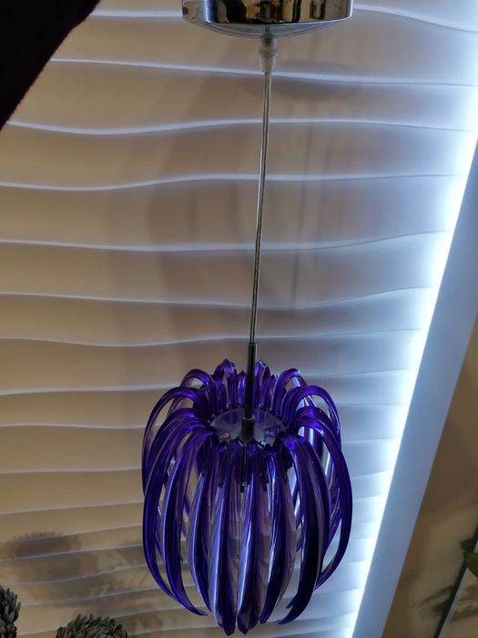 Lampa żyrandol fioletowa ITALUX
