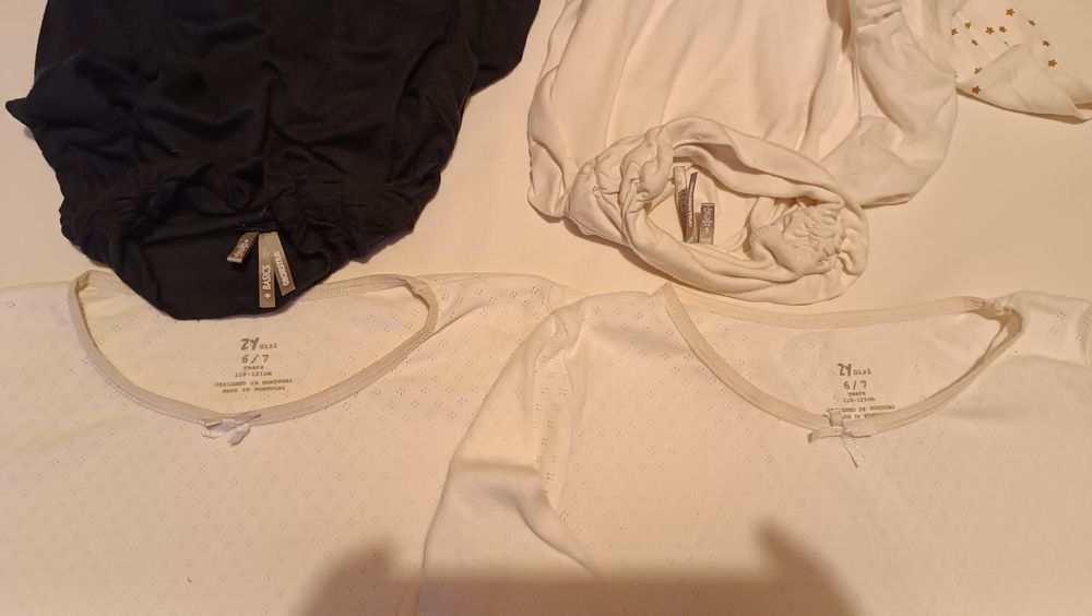 Lote 4 camisolas interiores. 6 Anos