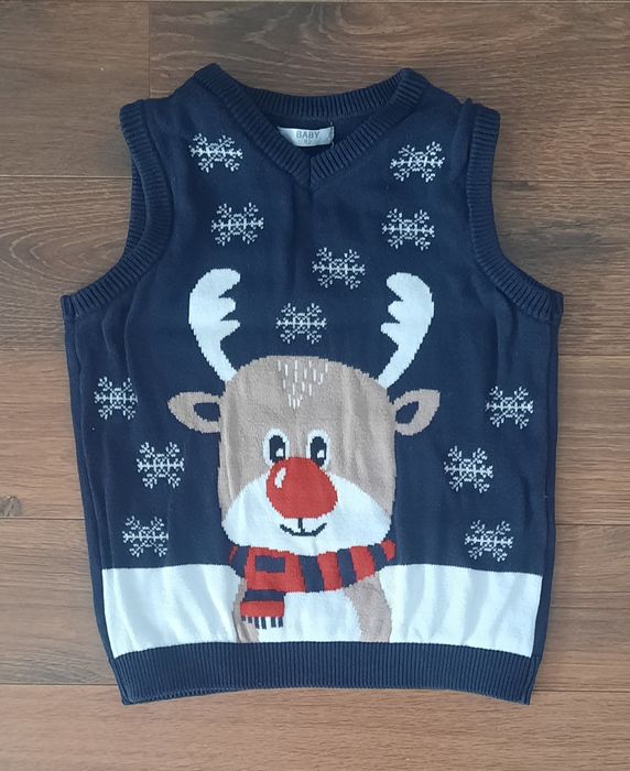 Kamizelka  bezrękawnik dla chłopca 92