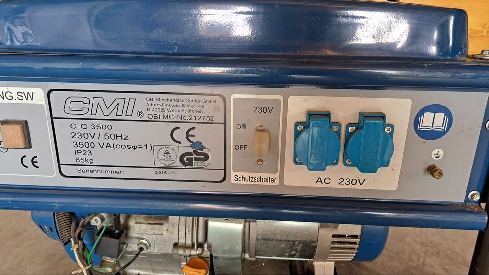 Agregat prądotworczy, Generator CMI C-G 3500
