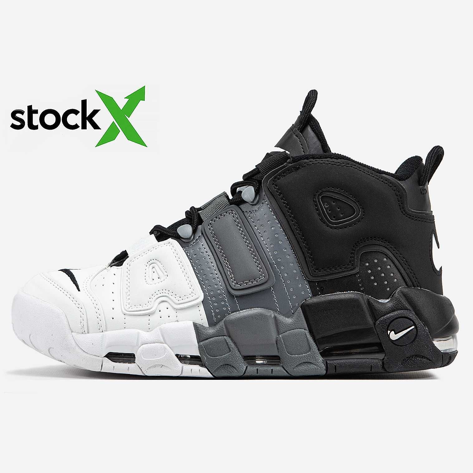 Унисекс кожаные кроссовки Nike Air More Uptempo найк аир море аптемпо